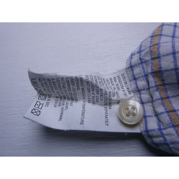 Timberland Men's Checkered‎ Print Short Sleeve Shirt Size L - Picture 6 of 7